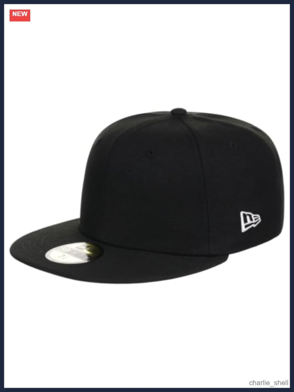 New Era Blank Custom 59FIFTY Fitted Flat Bill Cap